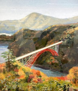 温井ダムの眺望