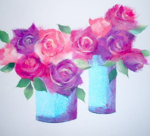 薔薇香る朝