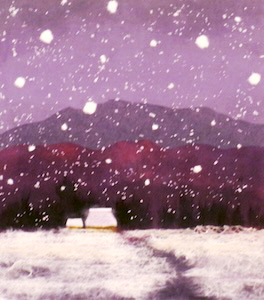 雪明かり（習作）