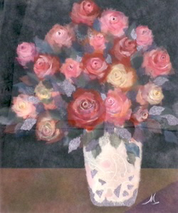 薔薇と花瓶