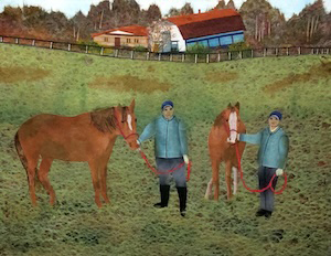 牧場のファミリー