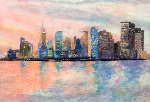 ハドソン川の夕暮れ