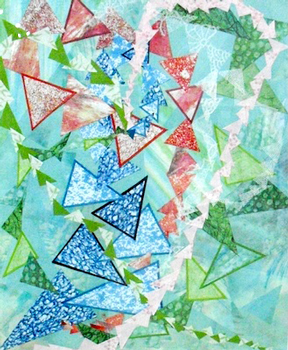 和紙と三角のコラボ