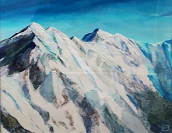 アルプスの雪景