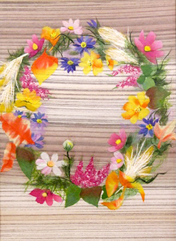 秋のリース（習作）