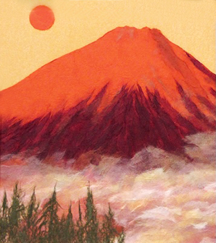 赤富士（習作）