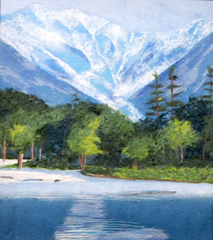 上高地渓谷（習作）